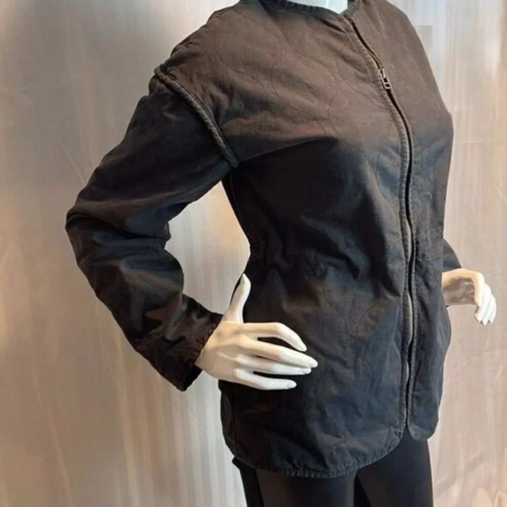 UNIVERSAL THREAD Corduroy Zip Up Jacket Patch Pocket Black‎ XS